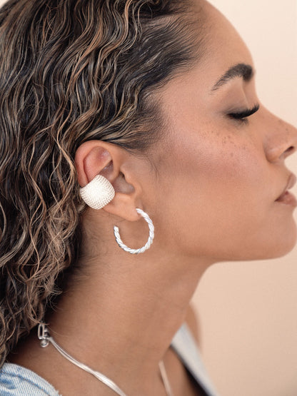 Crystal Statement Chunky Ear Cuff