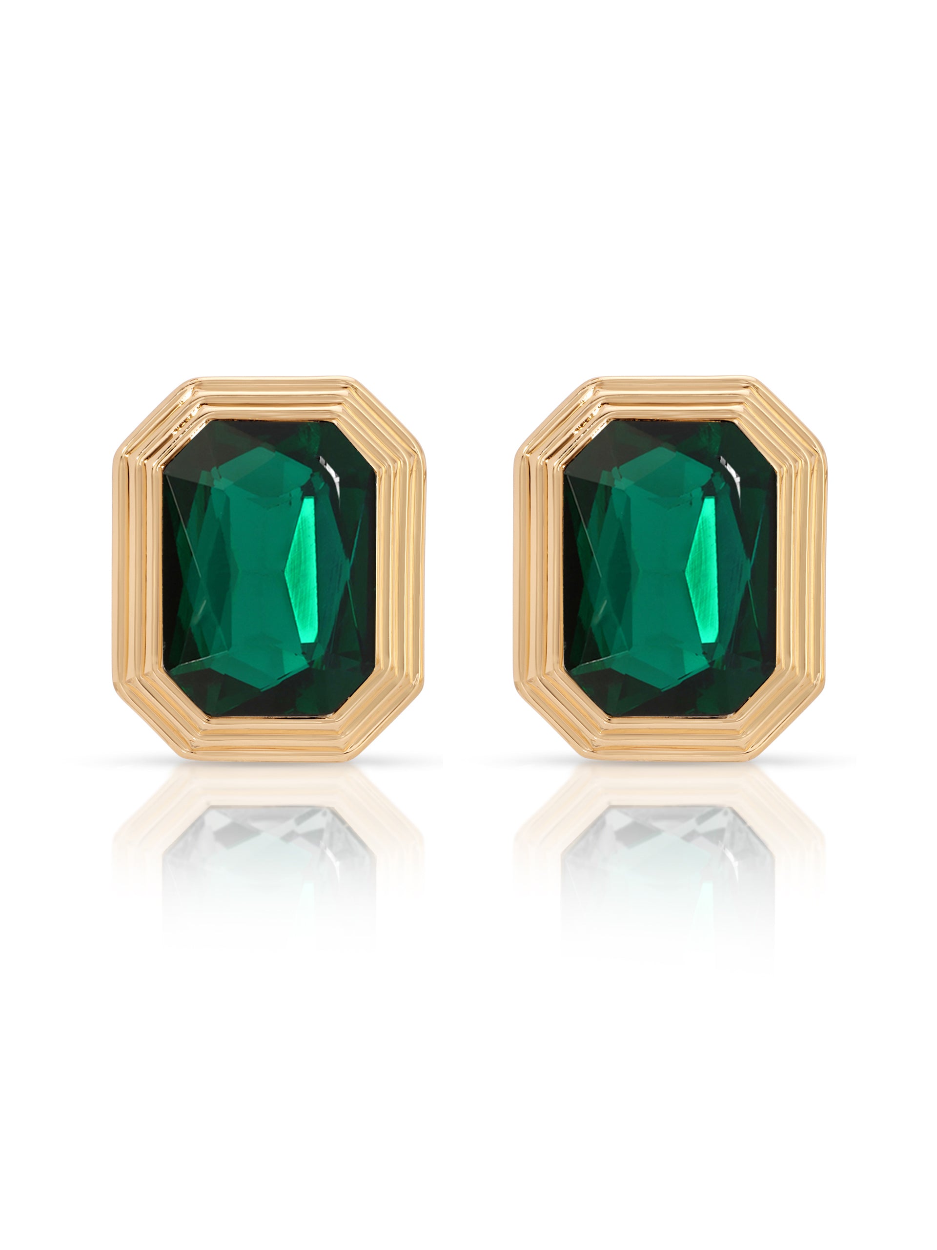 Emerald Deco Earrings