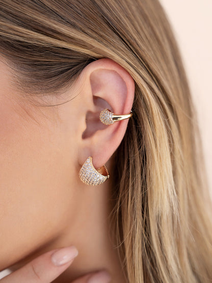 Pavé Ear Cuff on model