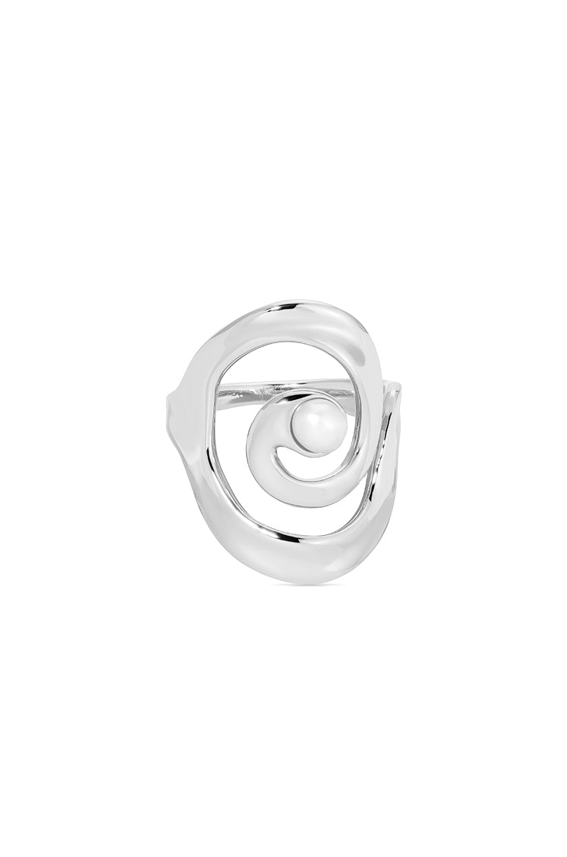 Aura Swirl Ring silver