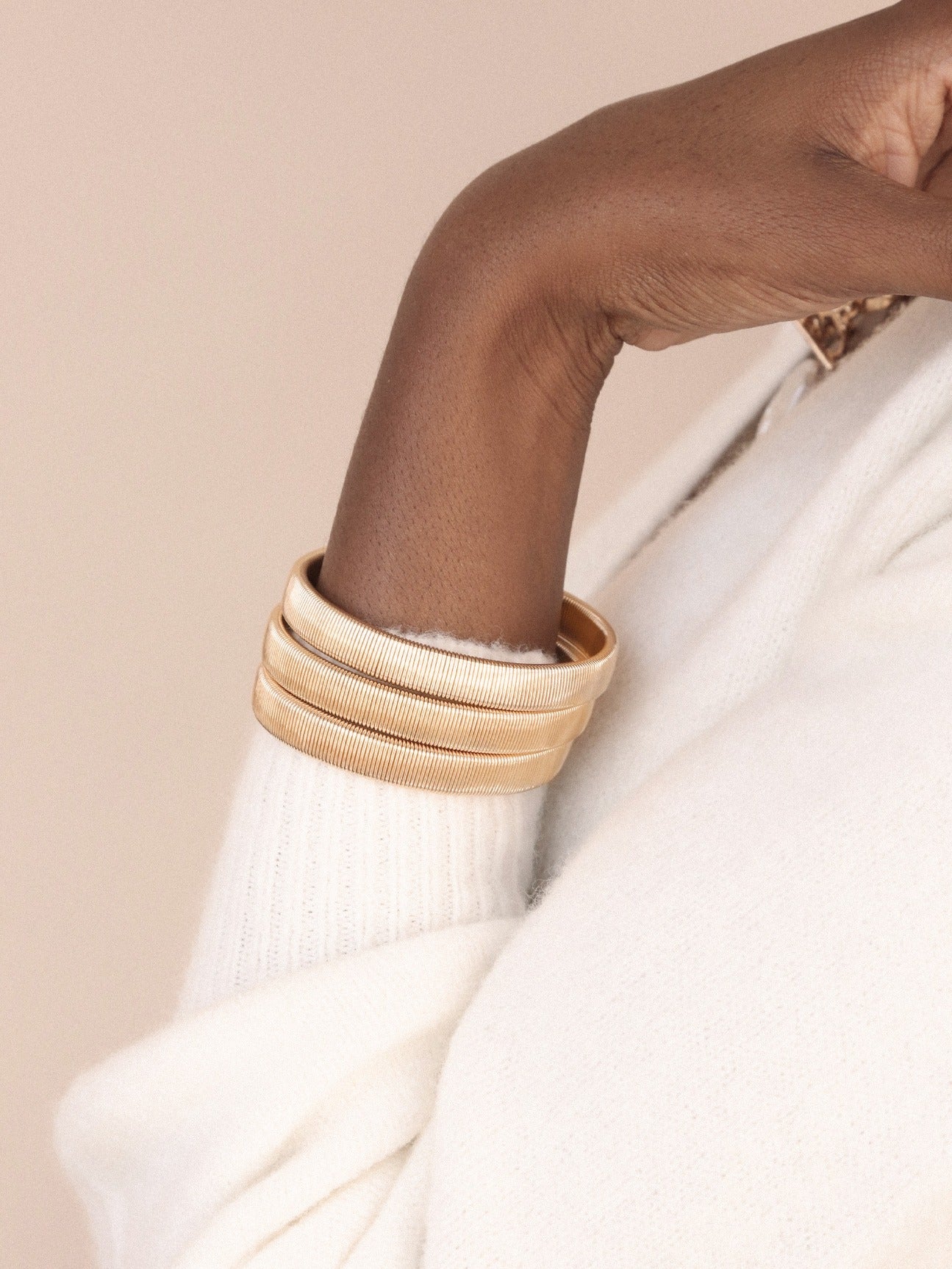 Flex Stretch Bangle Set on model