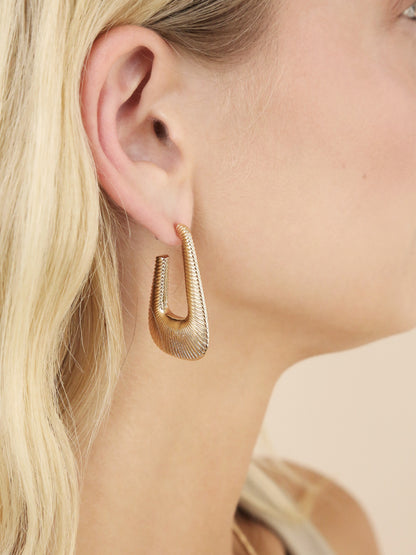 Cleopatra Inspired Hoop Earrings