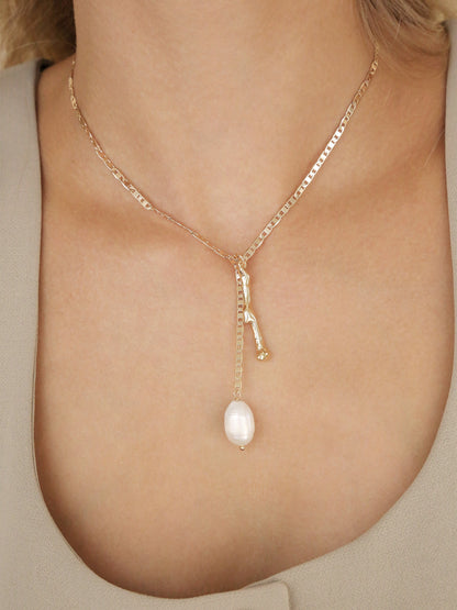 Liquid Gold Bolo Chain Lariat