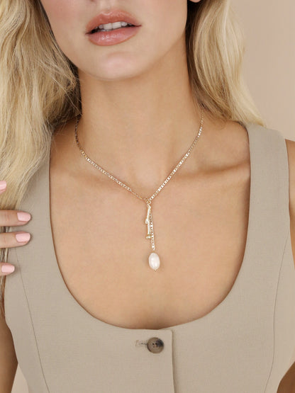 Liquid Gold Bolo Chain Lariat