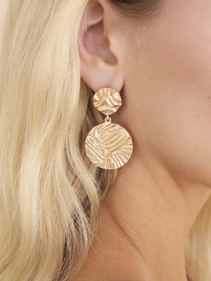 Textured Etching Earrings