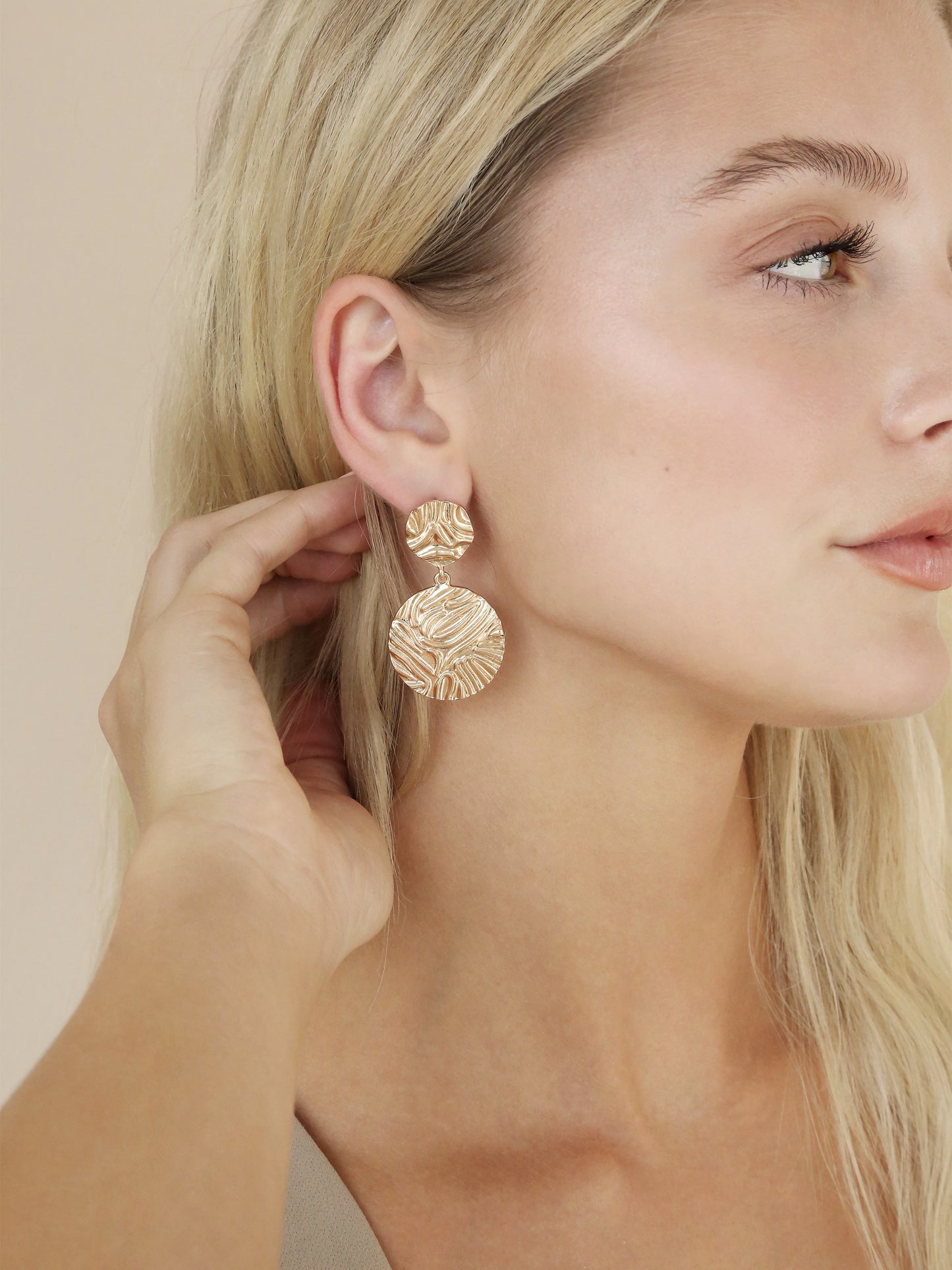 Textured Etching Earrings