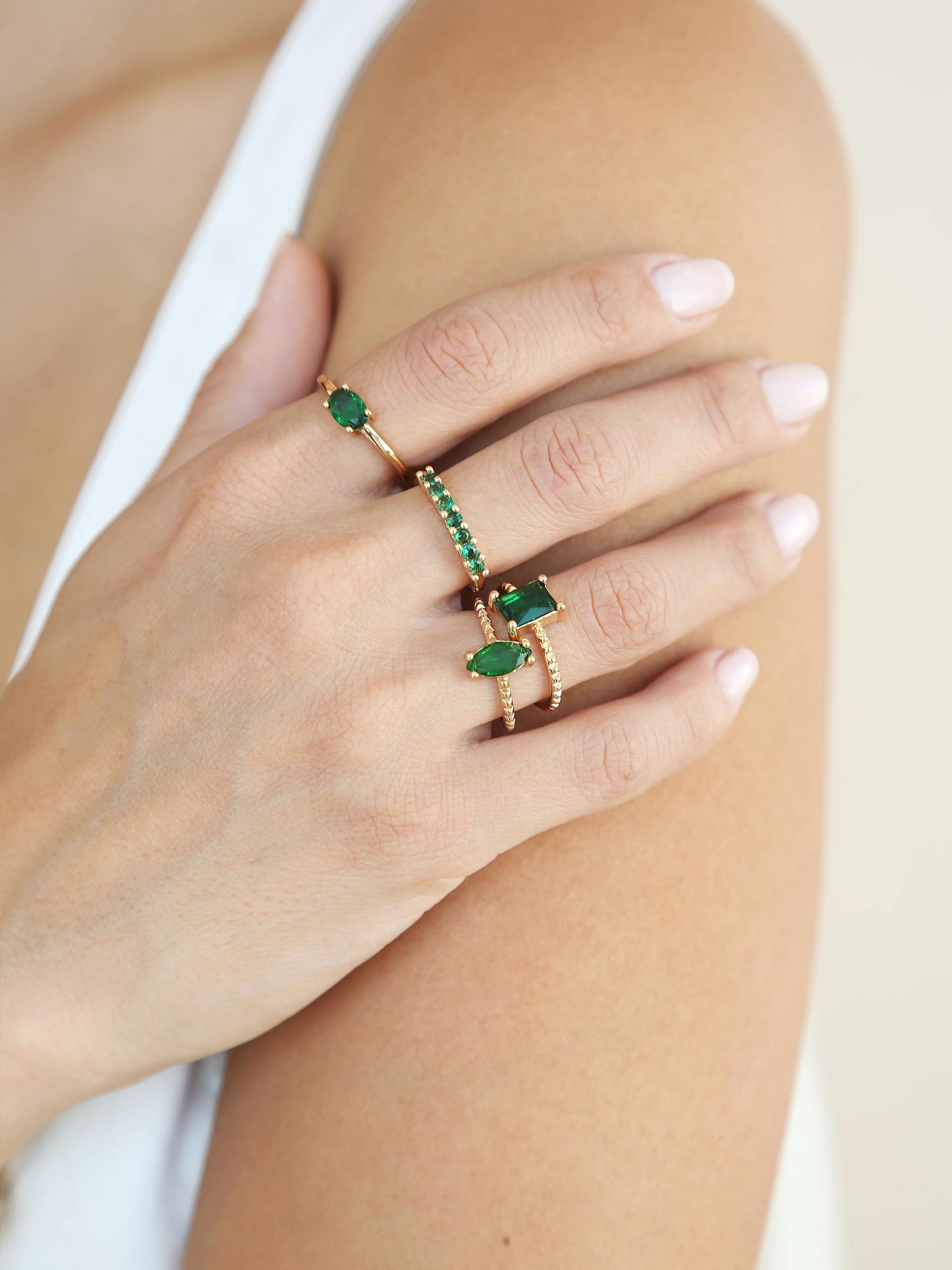 Green With Envy Ring Set