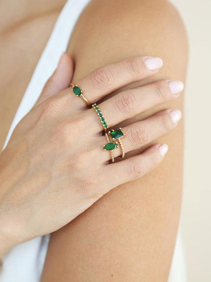 Green With Envy Ring Set