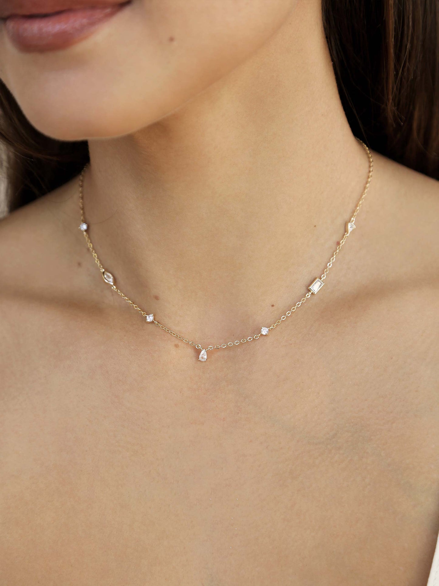 Shapely Crystals Necklace