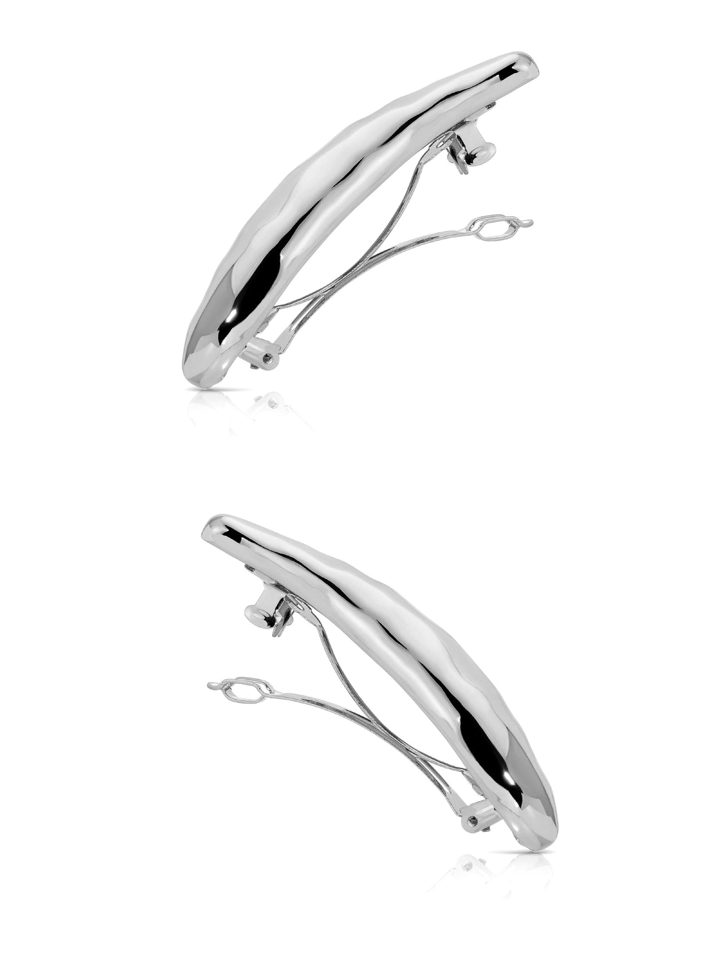 Liquid Lux Barrette Set silver