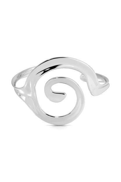 Aura Swirl Cuff silver