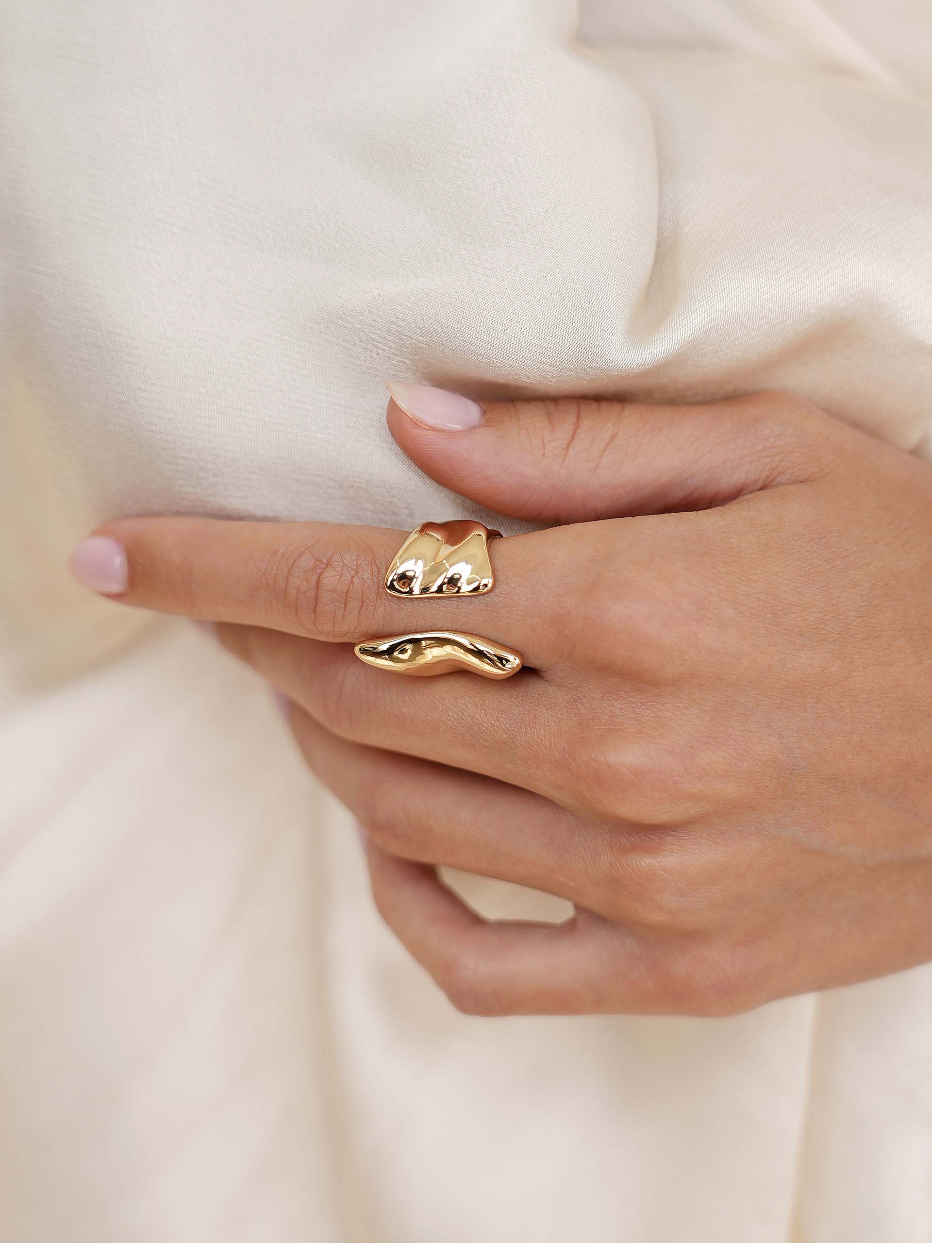 Liquid Luxe Ring on model