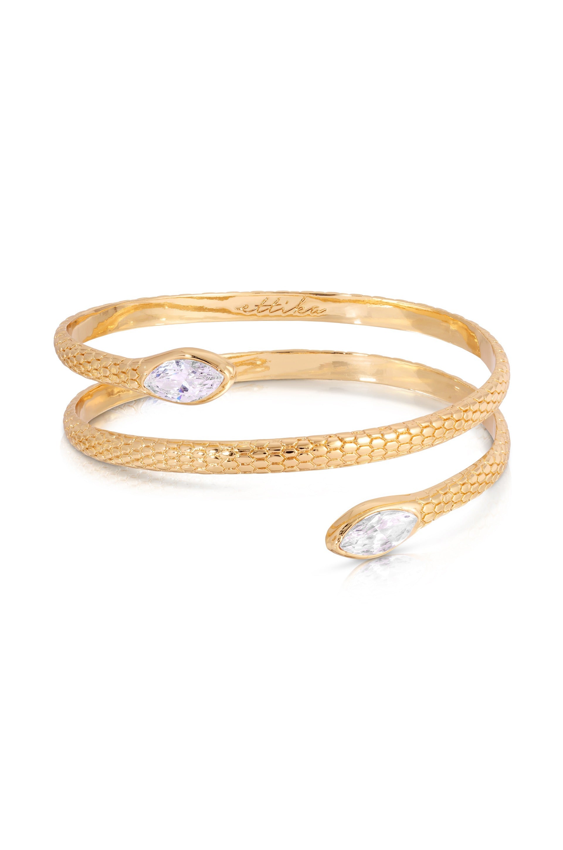 Marquise Coiled Bangle