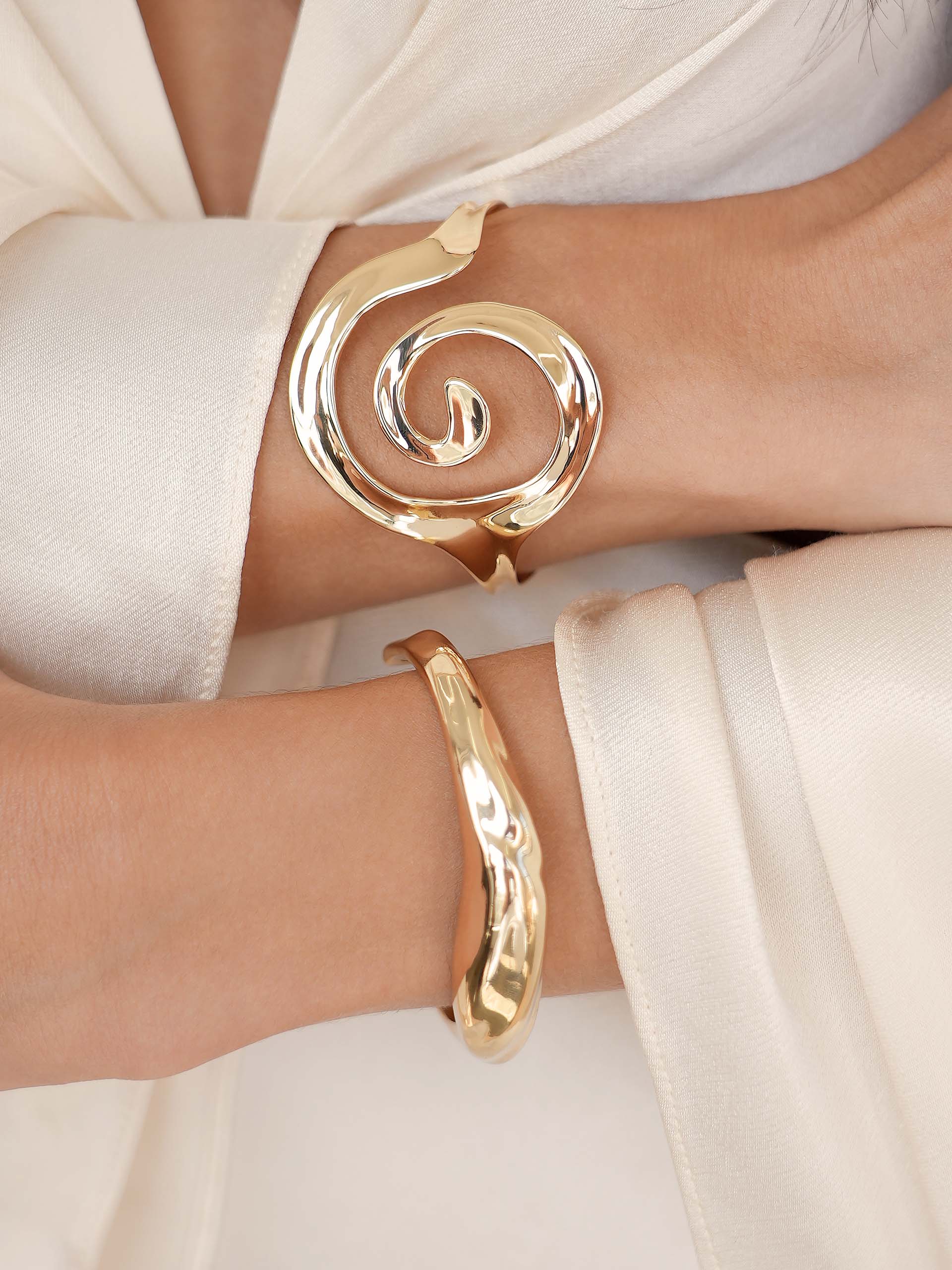 Liquid Lux Cuff on model