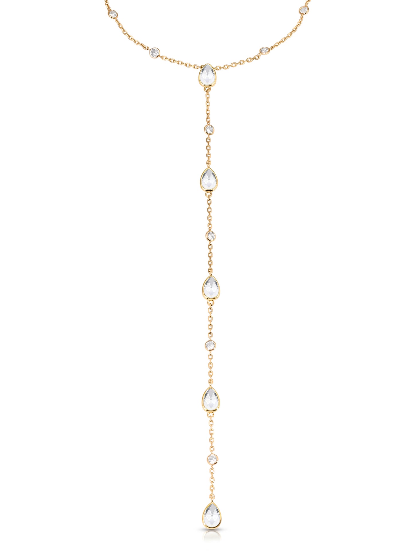 Marquise Crystal Lariat