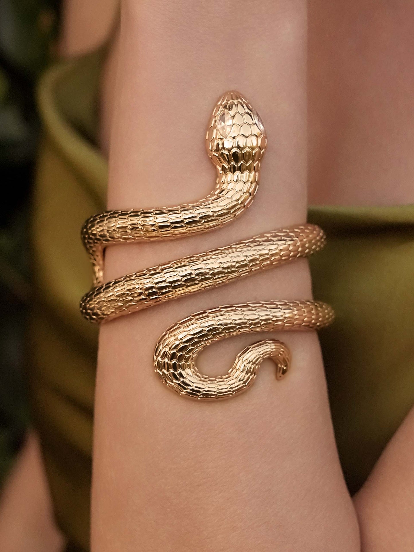 Serpentina Cuff on model