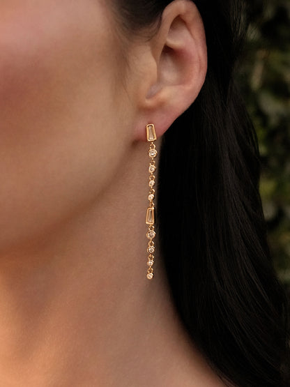 Crystal Linear Earrings