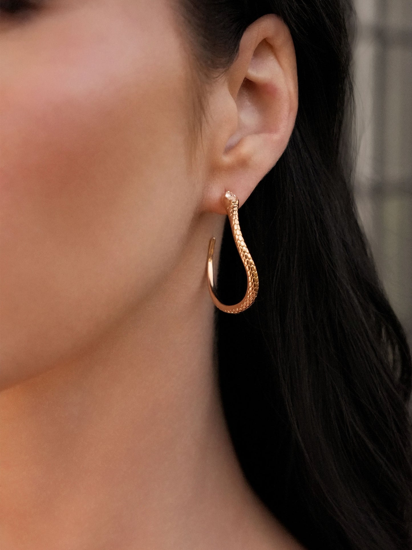 Serpentina Hoops on model