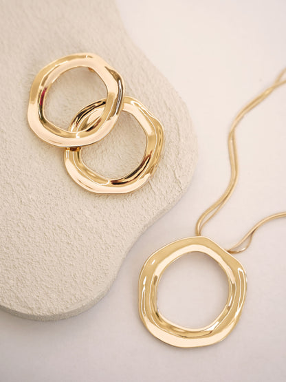 Open Circle Earrings