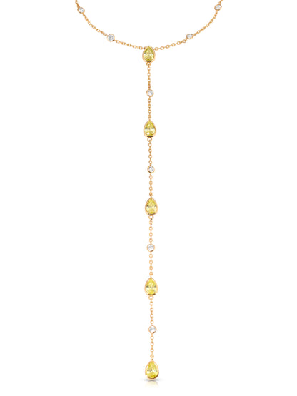 Marquise Crystal Lariat