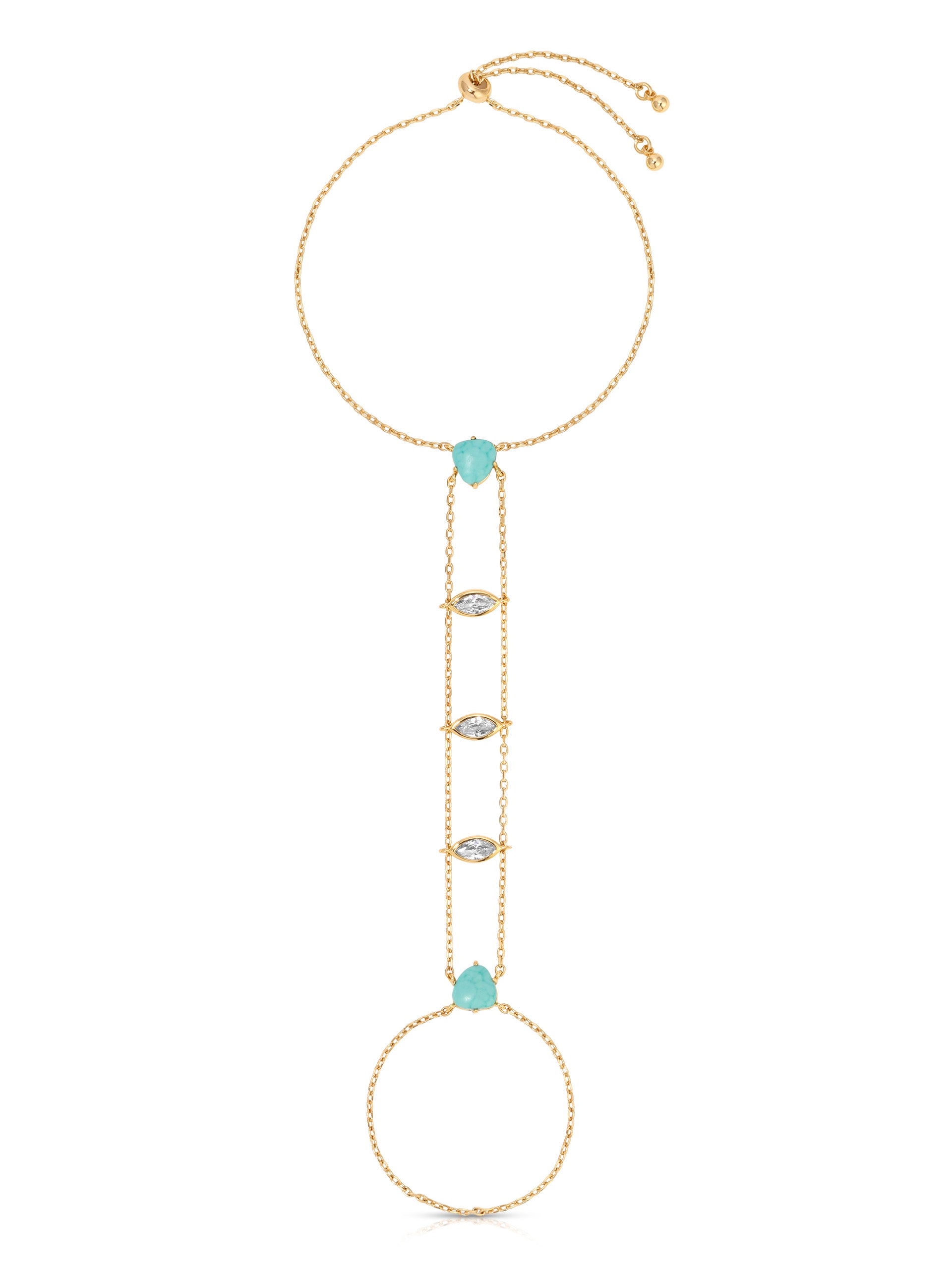 Turquoise Solstice Hand Chain