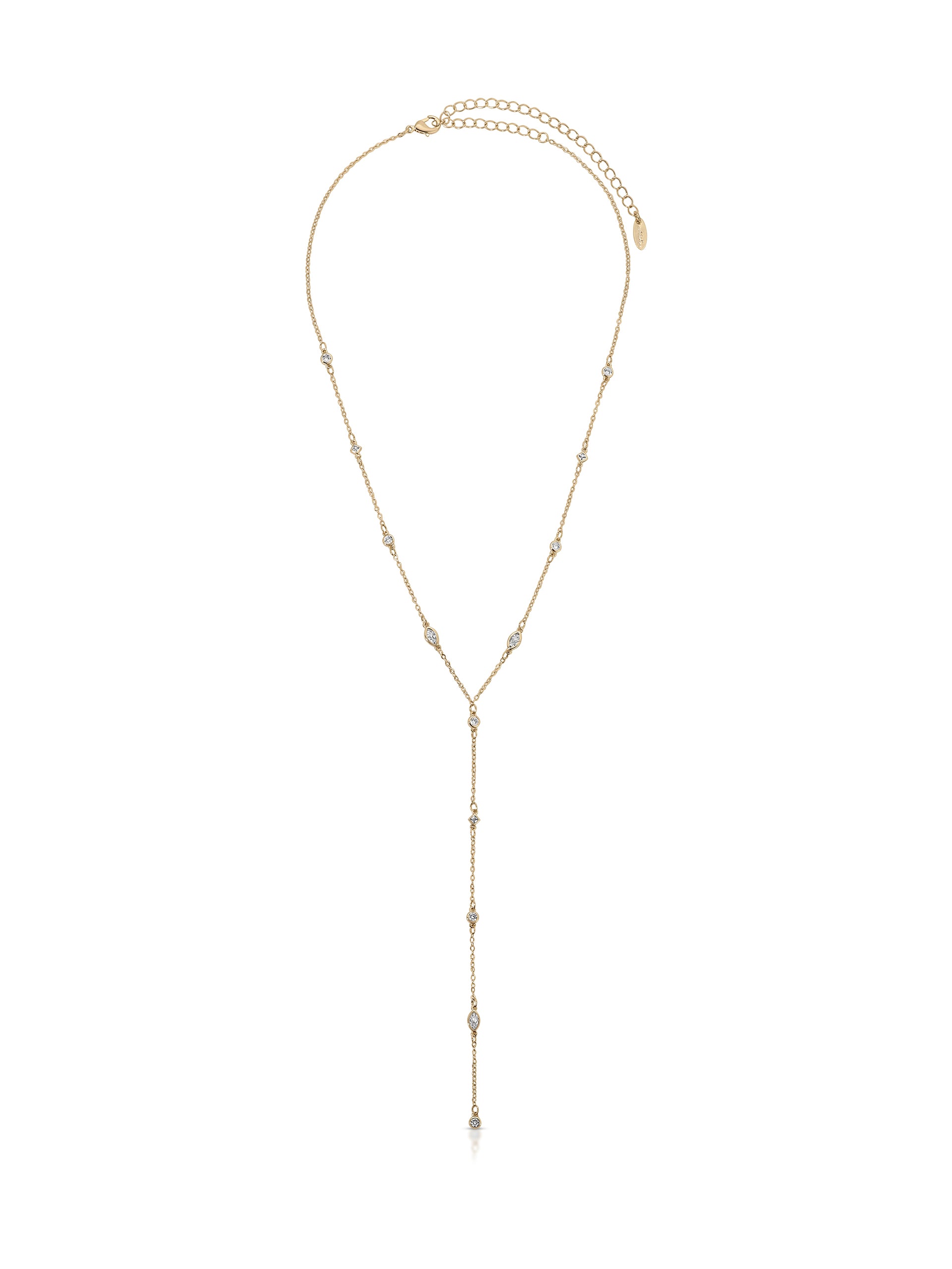 Simple Statement Crystal Dotted Lariat full