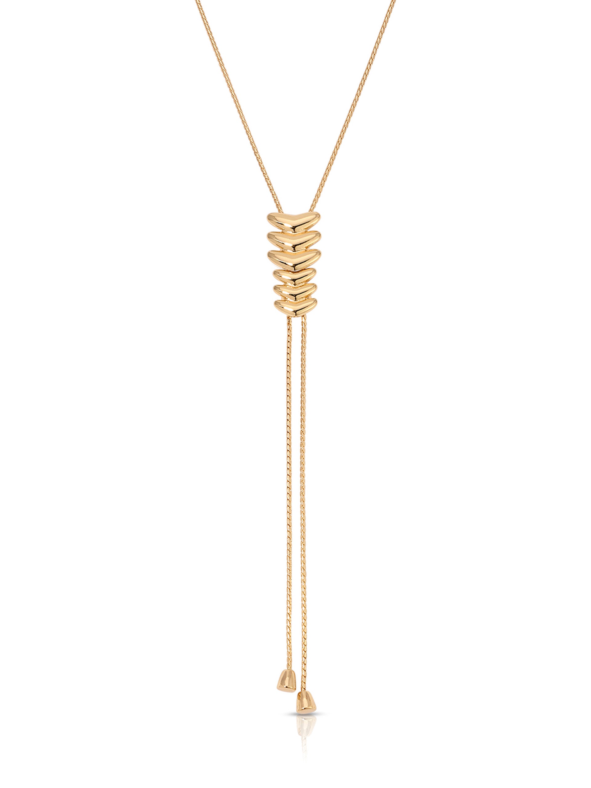 Metal Moderna Bolo Necklace