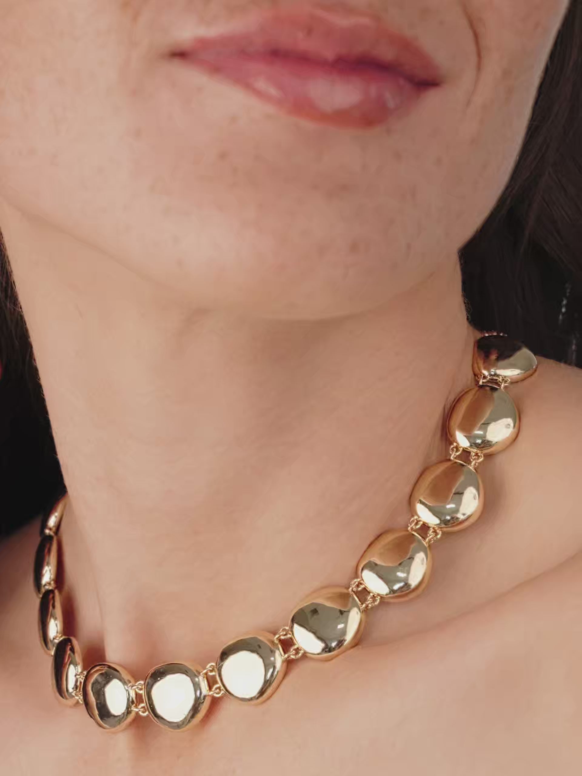 Polished Pebble Choker Necklace video