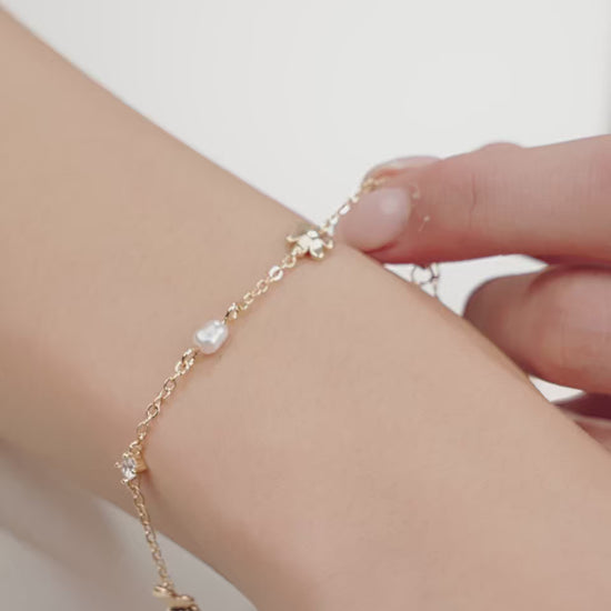 Subtle Butterflies and Pearl Bracelet video