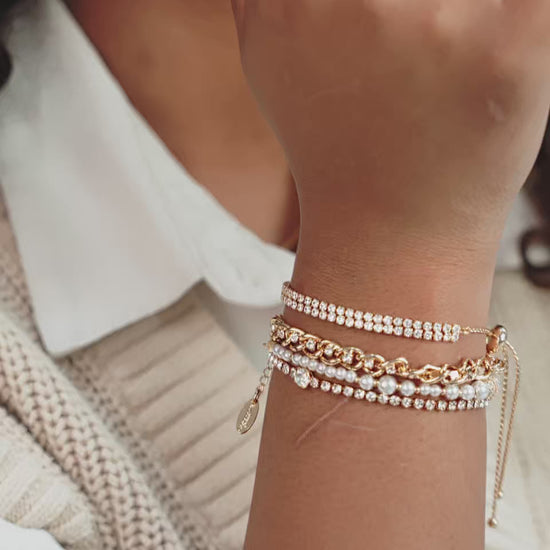 The Ultimate Pearl and Crystal Mixed Bracelet Stack video