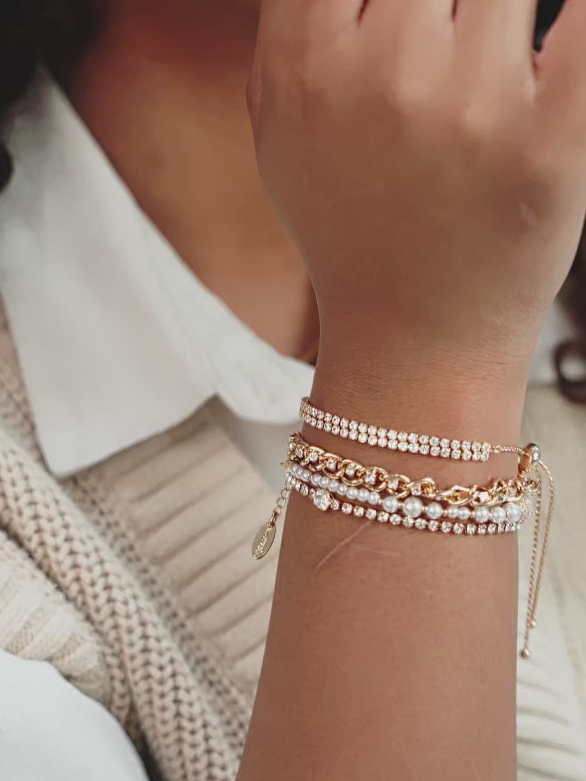 The Ultimate Pearl and Crystal Mixed Bracelet Stack video