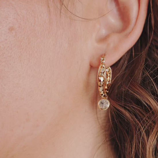 Boho Golden Hoop Earrings video