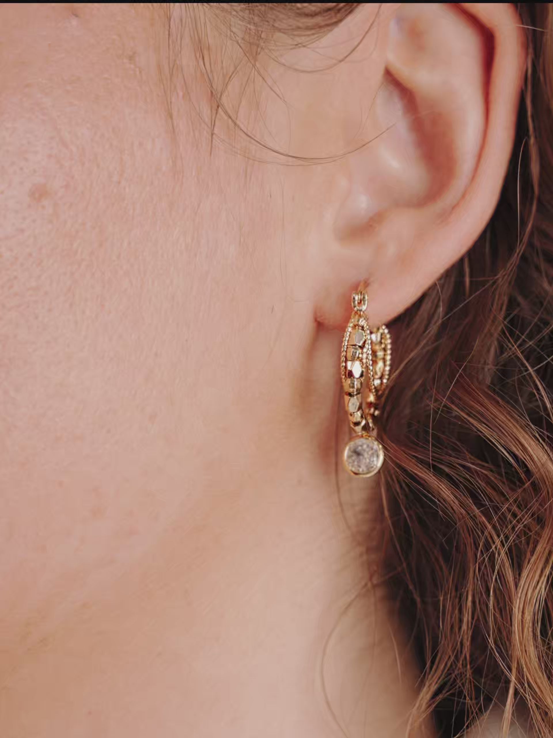 Boho Golden Hoop Earrings video