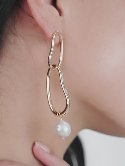 Mara Dangle Pearl Earrings video