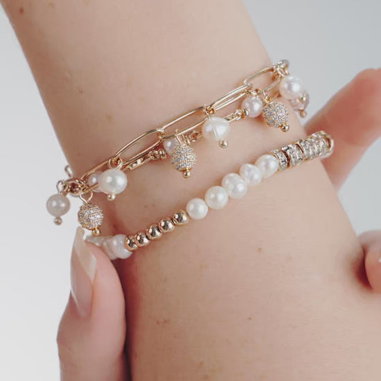 Pearl Party Bracelet Set of 3 video