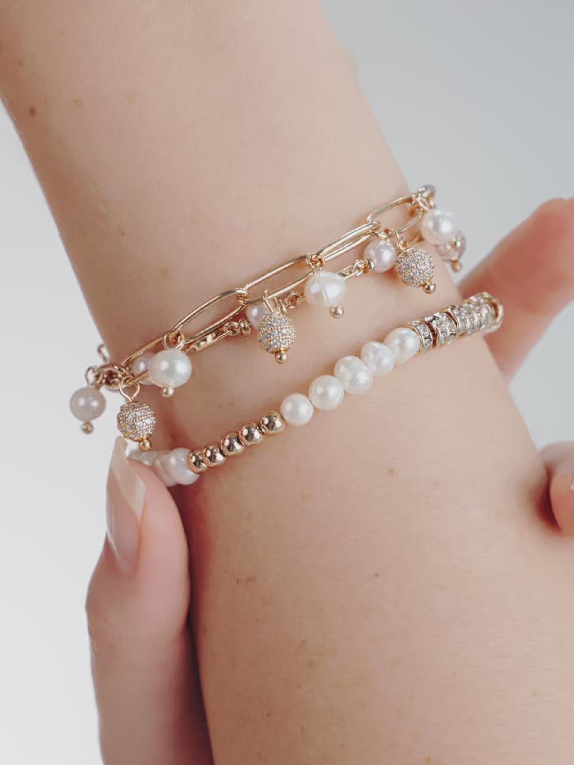 Pearl Party Bracelet Set of 3 video