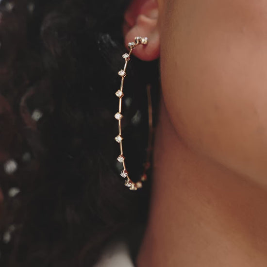 Simple Spark Crystal Hoops video