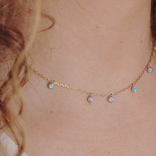 Fine Tune Blue Opal Necklace video