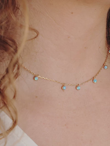 Fine Tune Blue Opal Necklace video