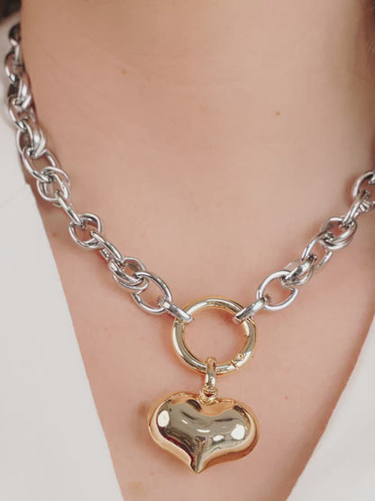 Locked in Mixed Metal Heart Necklace video