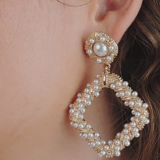 Pearl Knocker Earrings video