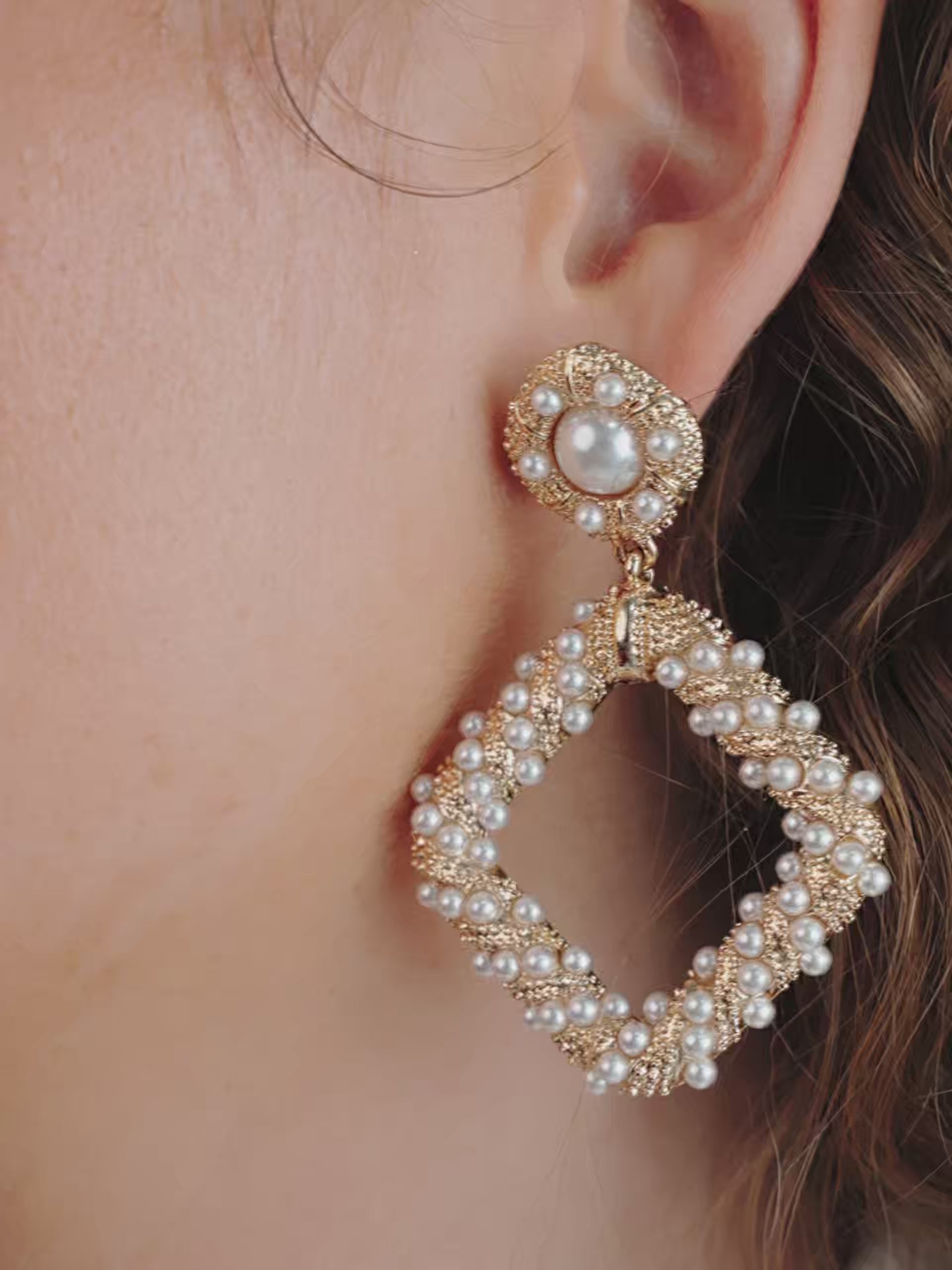 Pearl Knocker Earrings video