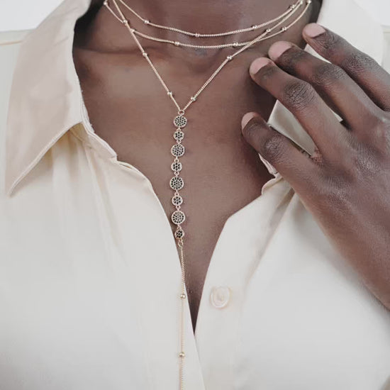 Bali Dreams Crystal Lariat Necklace video