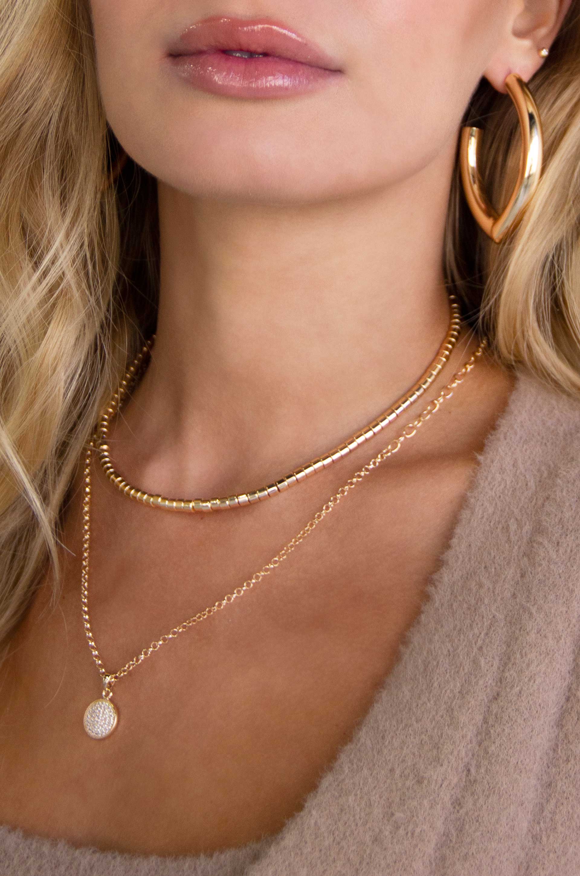 Toggle Layering Necklace Set - Gold Chain Necklace, Gold Layered Necklace, Layering Set, Chain Necklaces, Trendy Necklaces |GFN00006