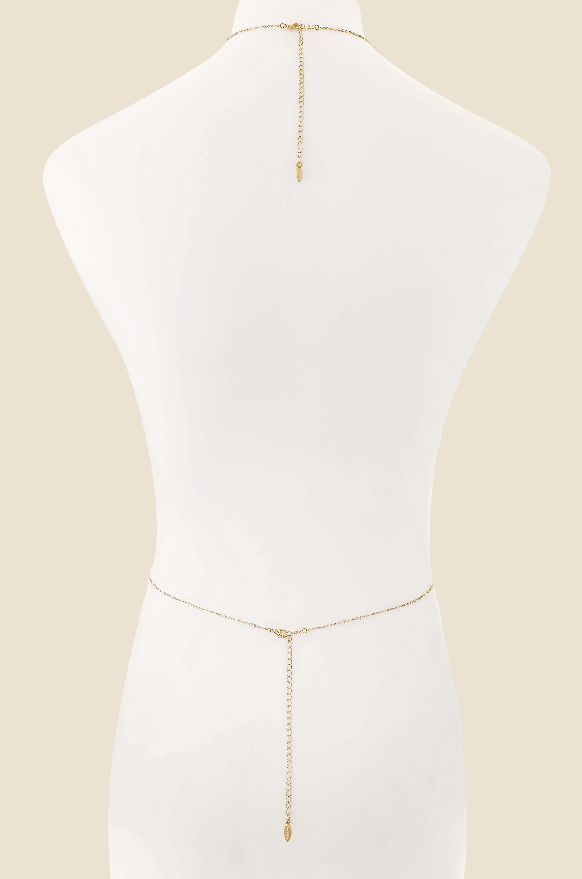 How to DIY a sexy bra body chain with delicate gold chains