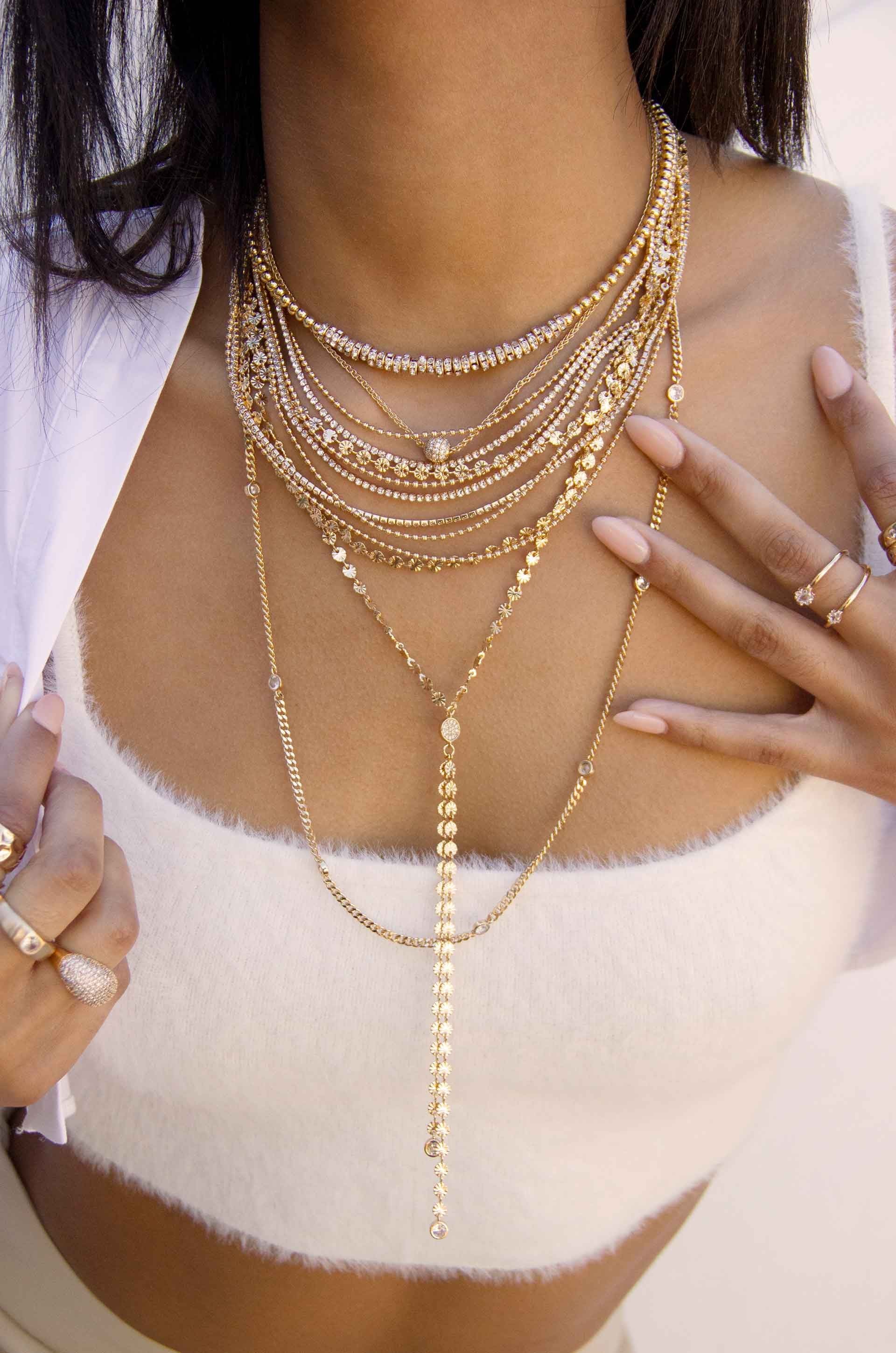 Layered deals y necklace